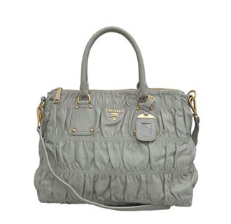 2014 Prada tessuto gauffre nappa leather tote bags BR4674 grey for sale
